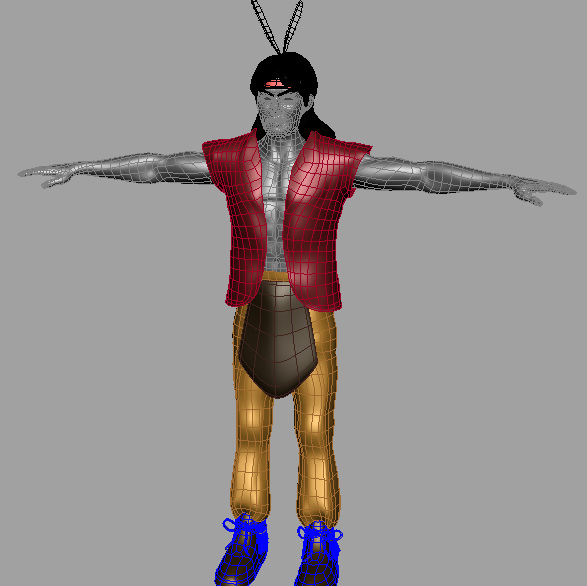 American Indian AAA Low-poly 3D model_8