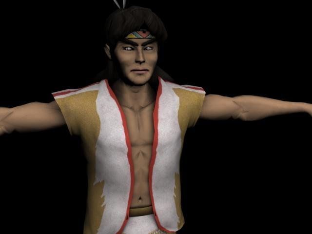 American Indian AAA Low-poly 3D model_15