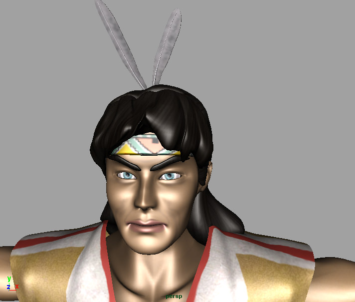 American Indian AAA Low-poly 3D model_2