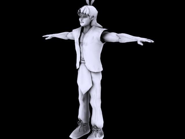 American Indian AAA Low-poly 3D model_5