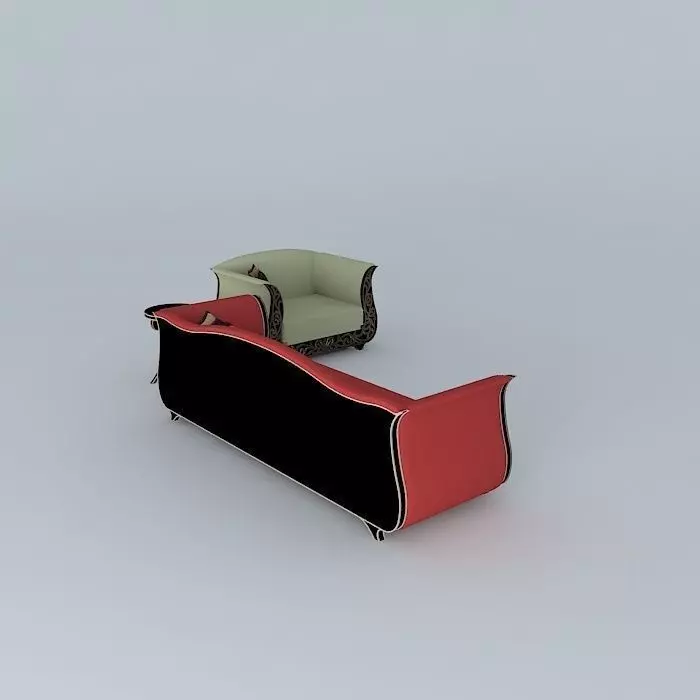 COUCH sofa and chair Free 3D model