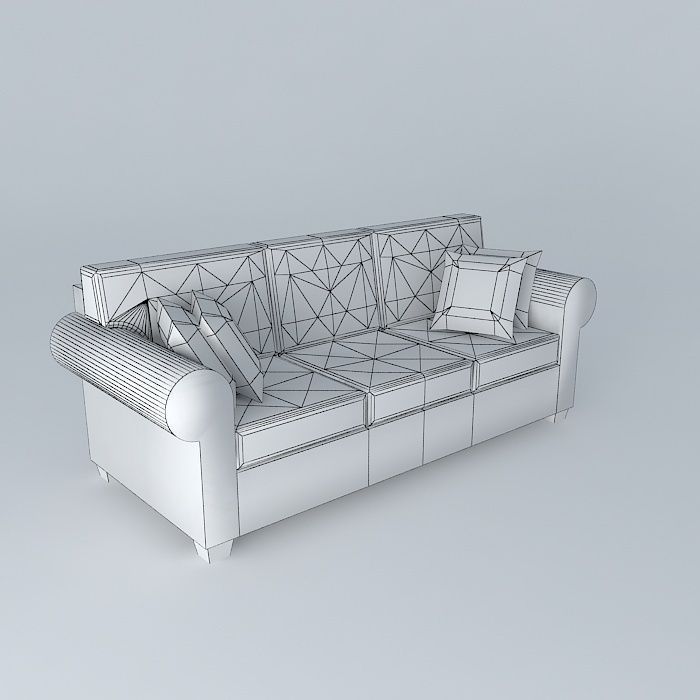 couch sofa Free 3D model_3