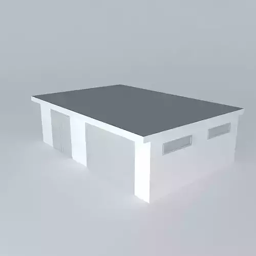 Decochalet 2015 Double garage 500x790 with a flat roof