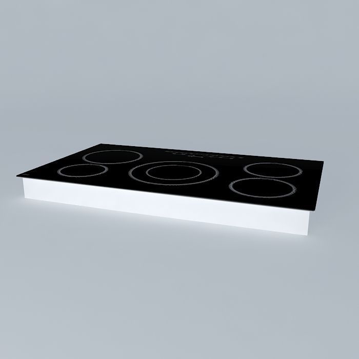 cooktop electric Free 3D model_1