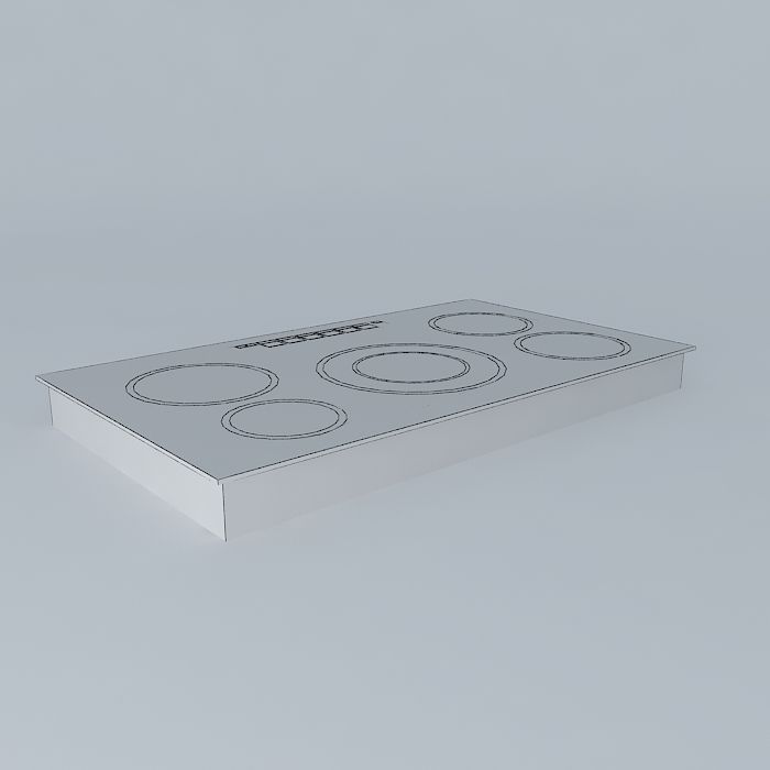 cooktop electric Free 3D model_4