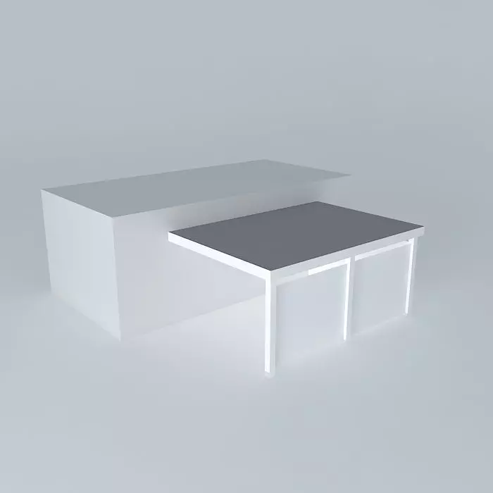 Decochalet 2015 Carole Hadad carport flat roof Free 3D model