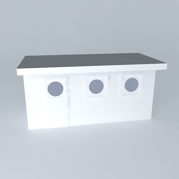 Decochalet 2015 190x500 tiles round cottage TP Free 3D model_2