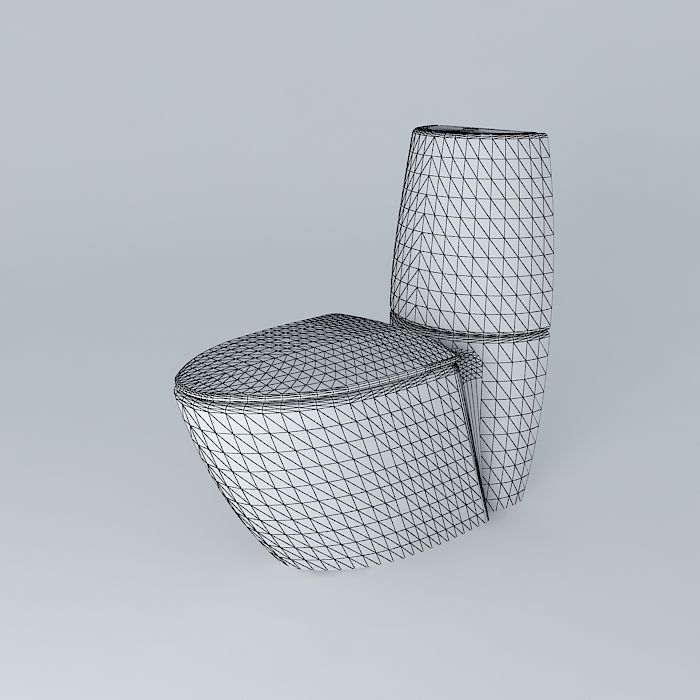 Cup toilet Free 3D model_4