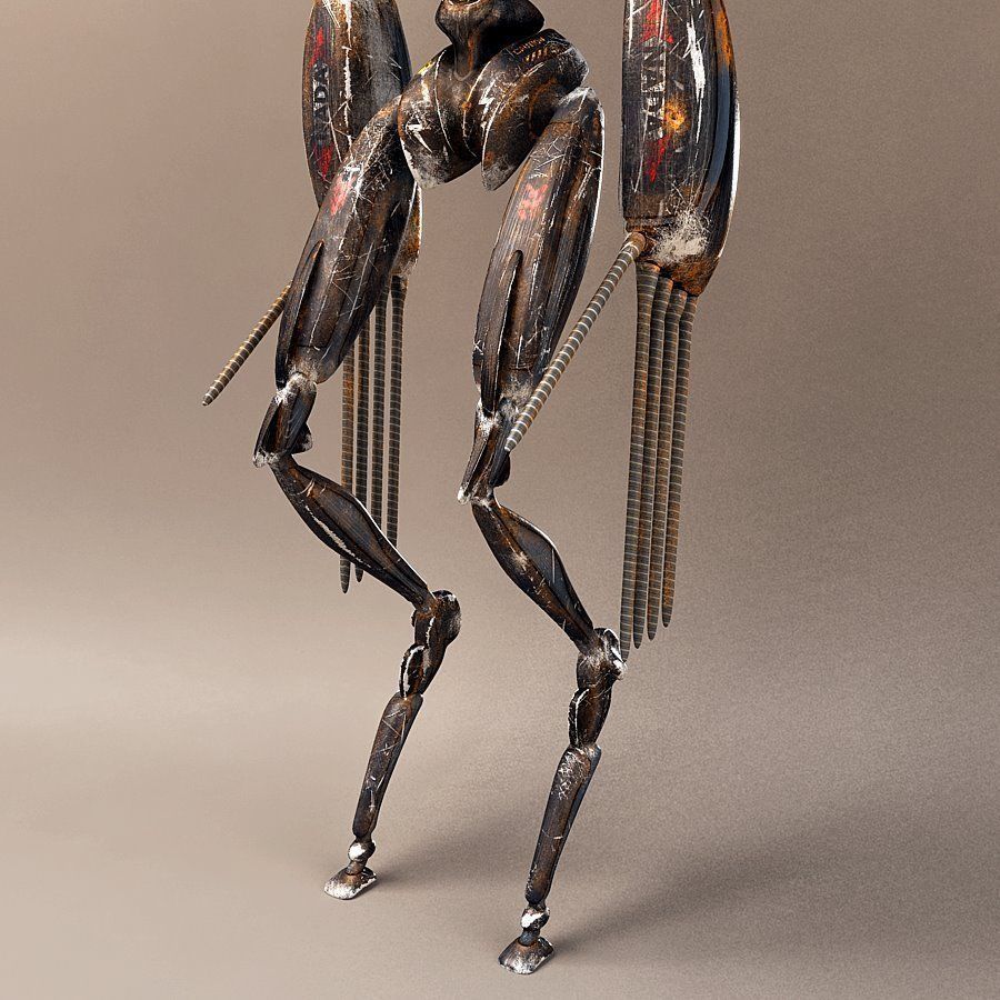 Robot Extendobot AAA Low-poly 3D model_16