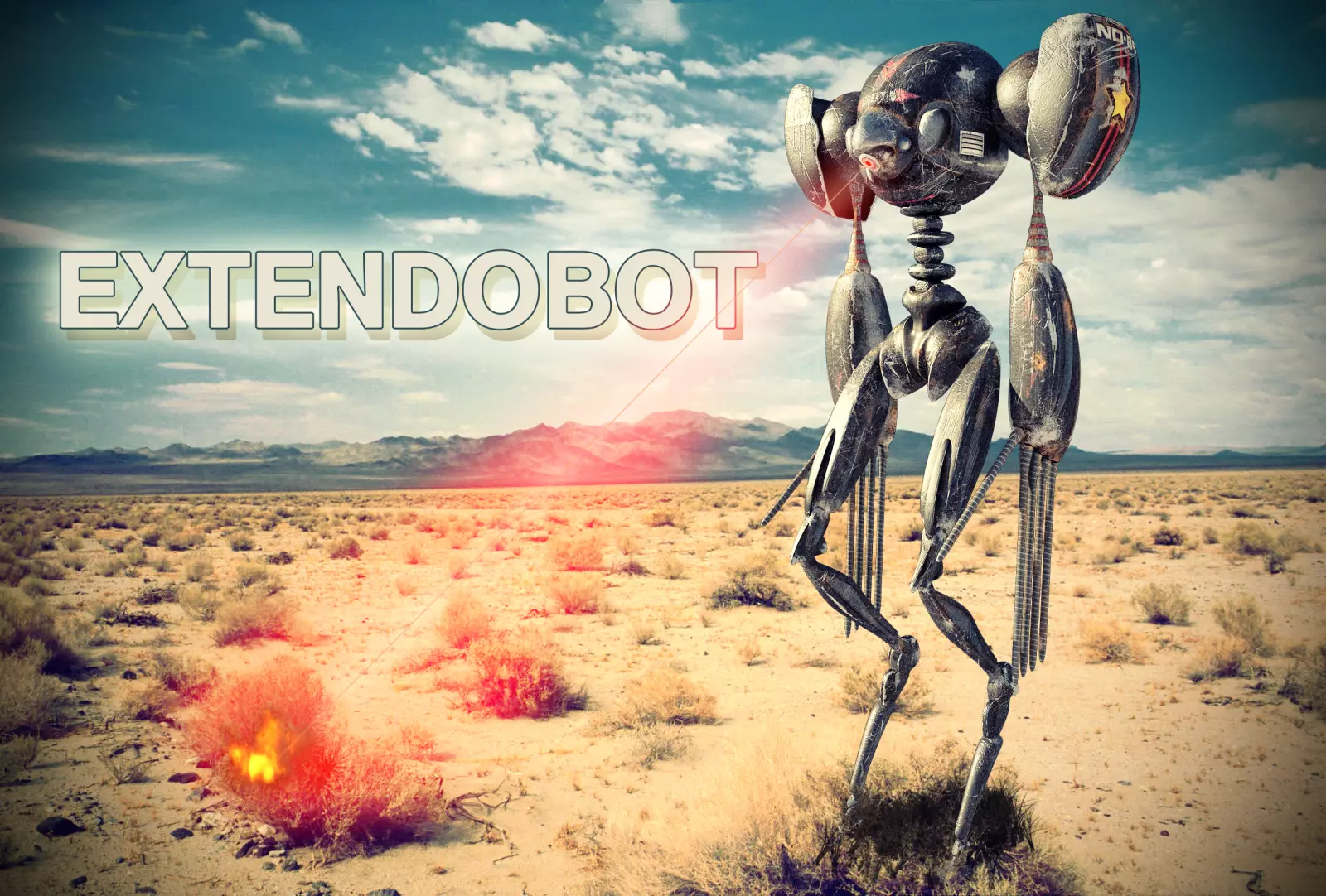 Robot Extendobot AAA Low-poly 3D model_0