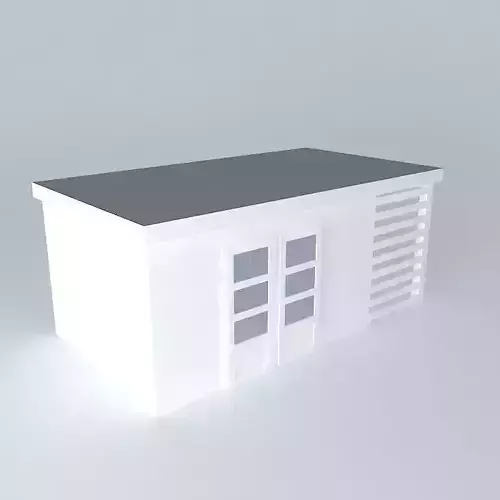 Decochalet 2015 cottage Ensemble 300x550 carport flat roof