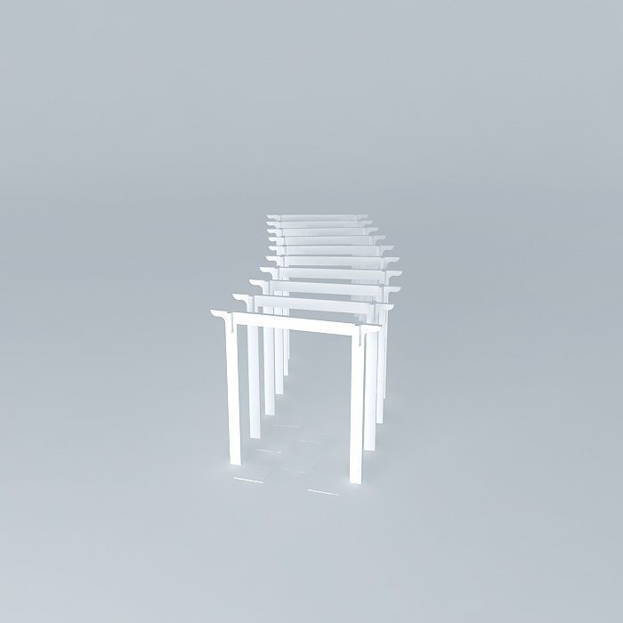 way 2 set of poles Free 3D model_1