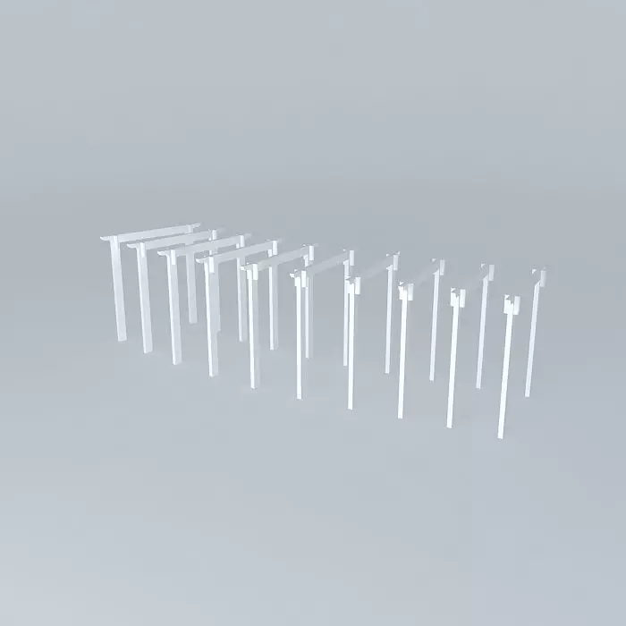 way 2 set of poles Free 3D model_0