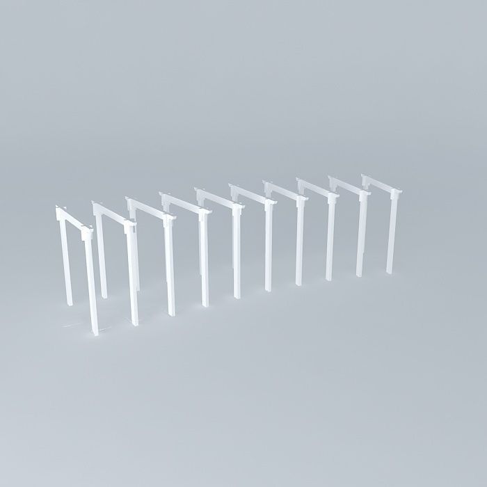 way 2 set of poles Free 3D model_2