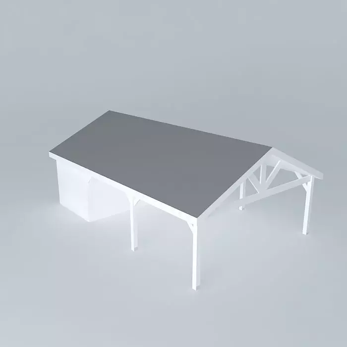 Decochalet 2015 all shelter 5.50mx 8.50m carport Free 3D model