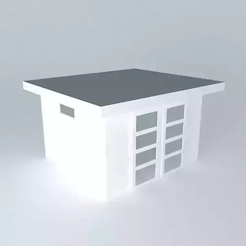 Decochalet 2015 Garden shed 330x300 flat roof