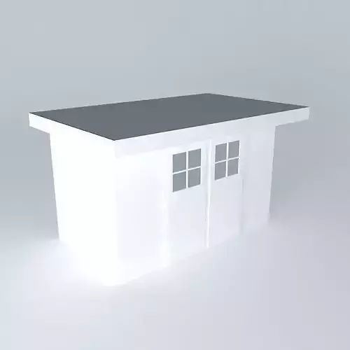 Decochalet 2015 Garden shed 350x200 flat roof