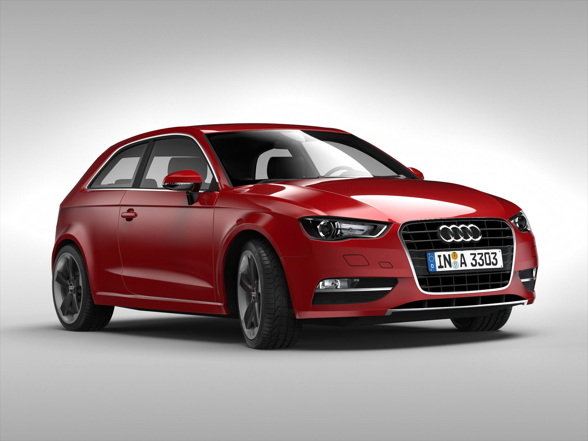 Audi A3 2013 3D model_3
