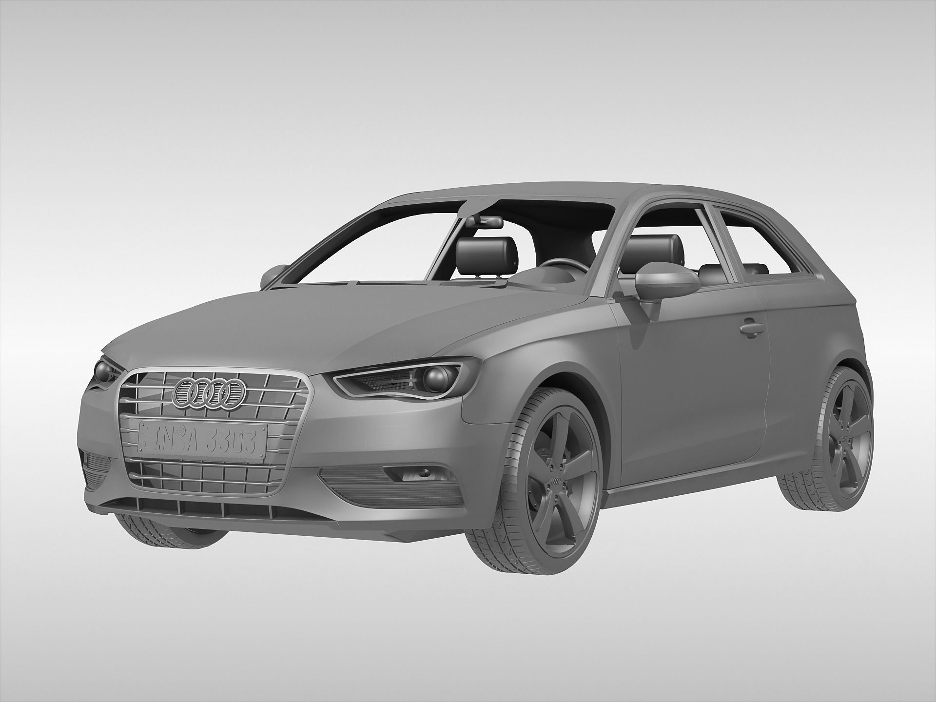 Audi A3 2013 3D model_5