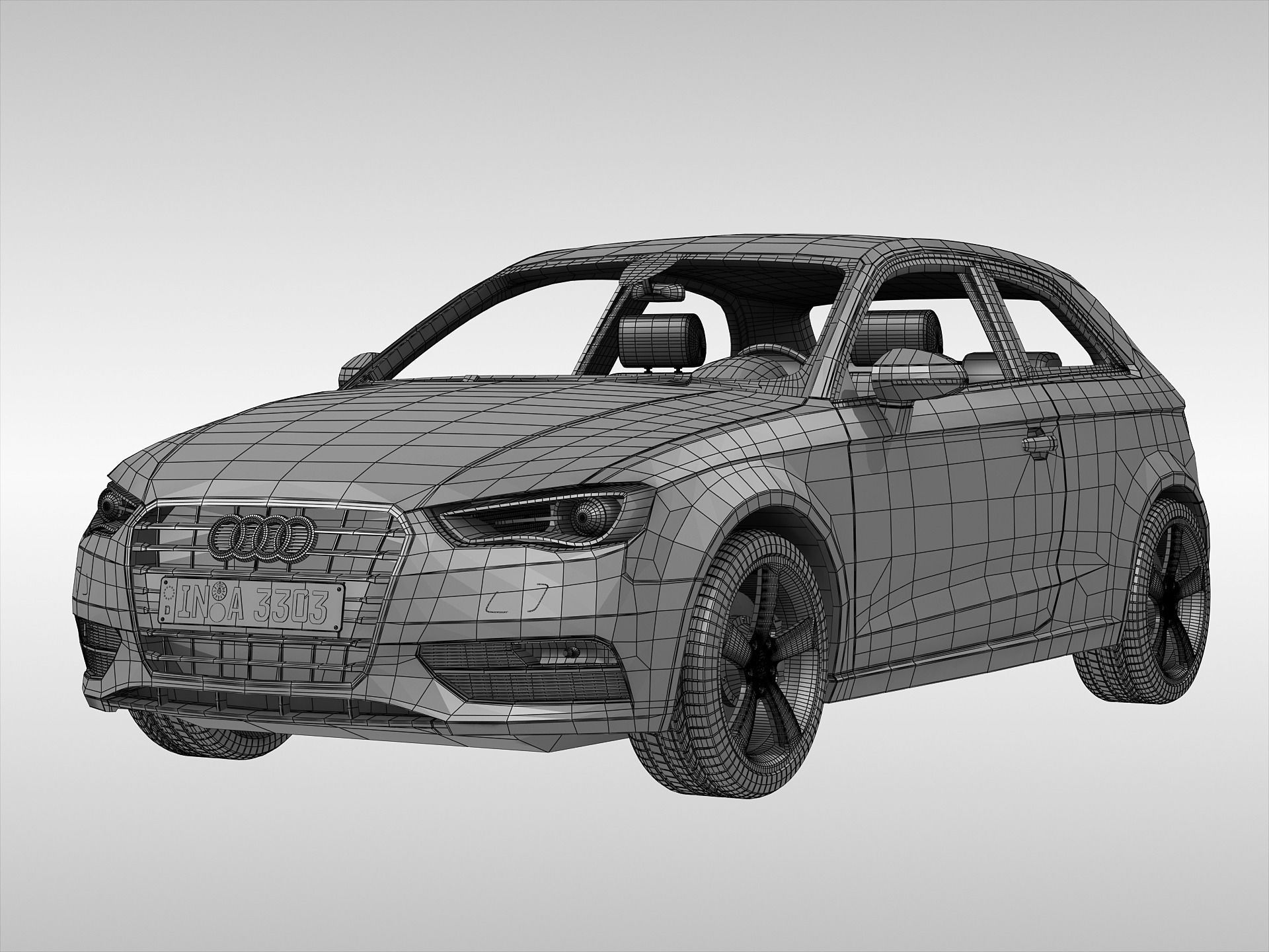 Audi A3 2013 3D model_6
