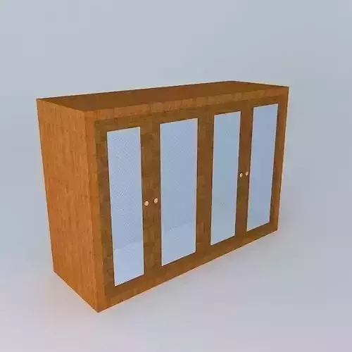 Cuboard 2 wooden cabinet with glass doors