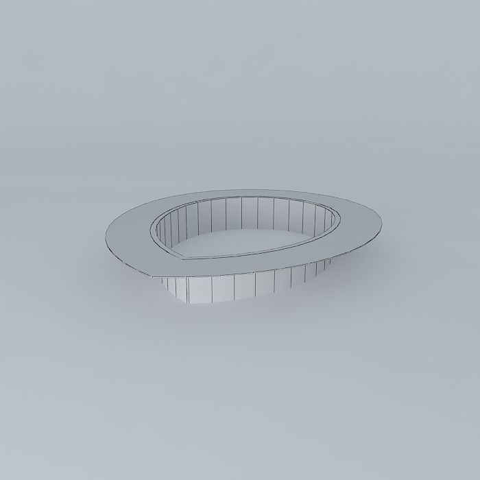 Pool 3 light in shape of bowl Free 3D model_3