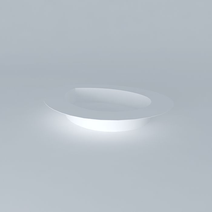 Pool 3 light in shape of bowl Free 3D model_2