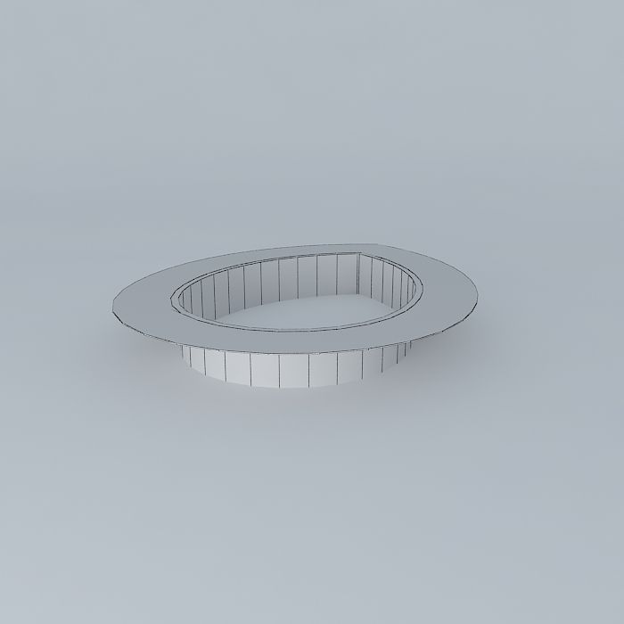 Pool 3 light in shape of bowl Free 3D model_4