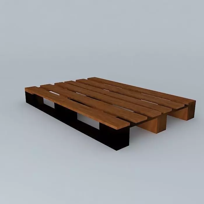 Europalia wooden pallet Free 3D model
