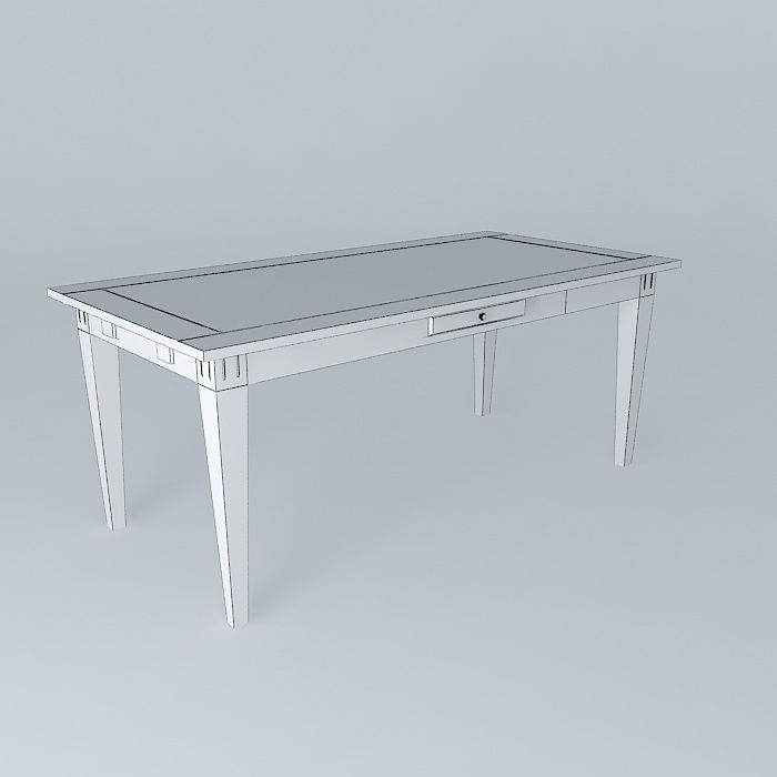 dining table dining table Free 3D model_4