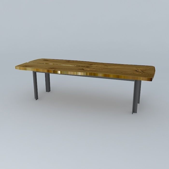 dinner table Free 3D model_1