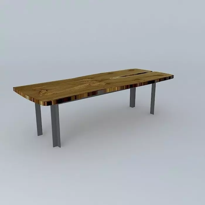 dinner table Free 3D model_0