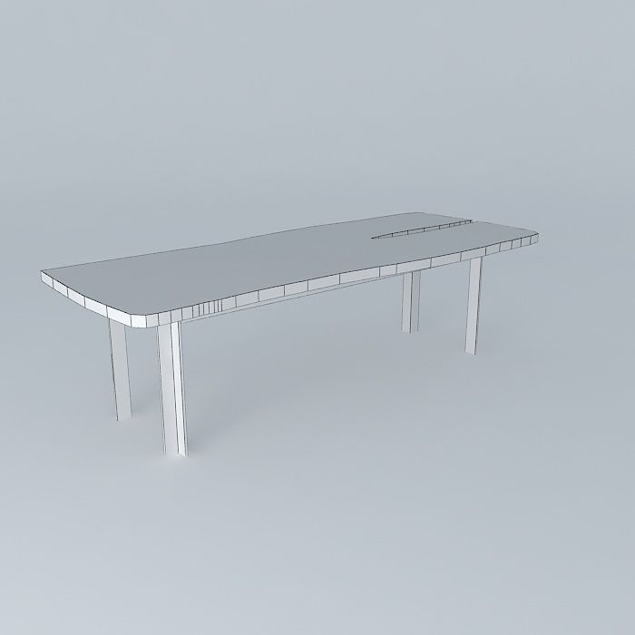 dinner table Free 3D model_3