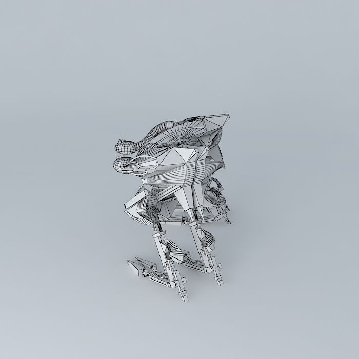 Robot Drago Free 3D model_4
