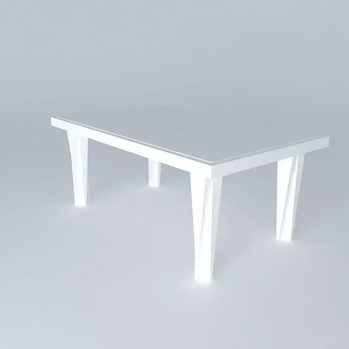 Dining Table Free 3D model_0