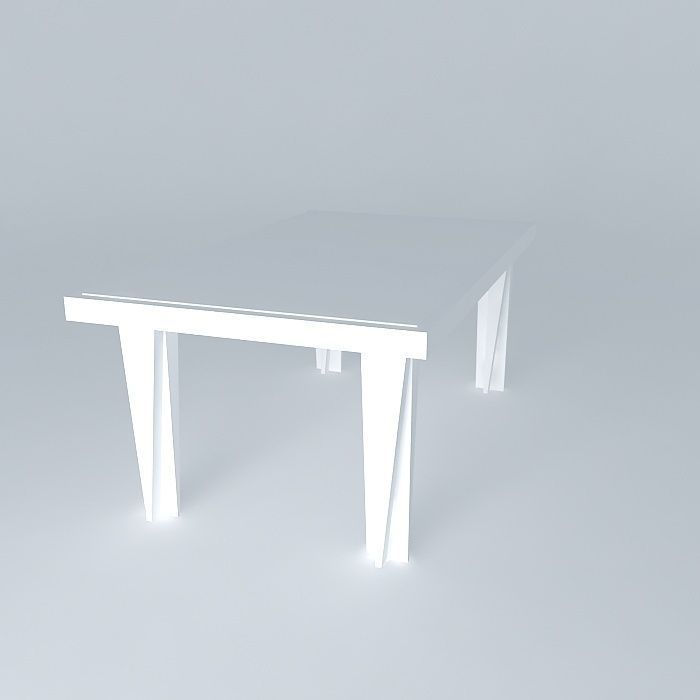 Dining Table Free 3D model_1