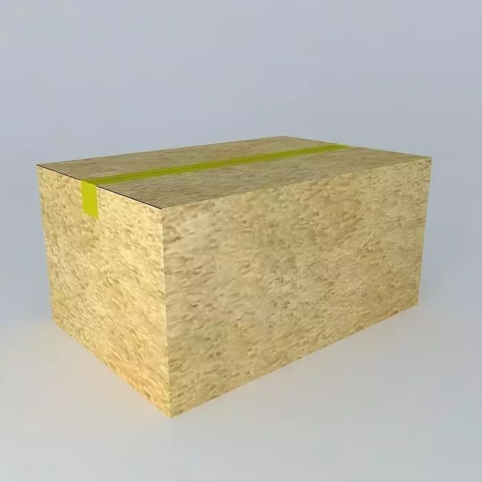 box wooden with stripe Free 3D model