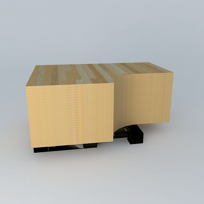 pallet bureaubladen 160 x120 Free 3D model_2