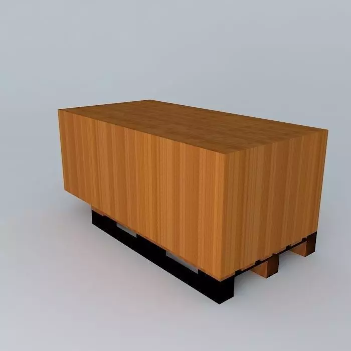 pallet bureaubladen Free 3D model_0
