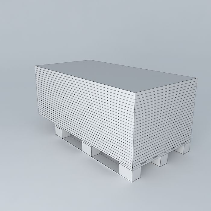 pallet bureaubladen Free 3D model_3