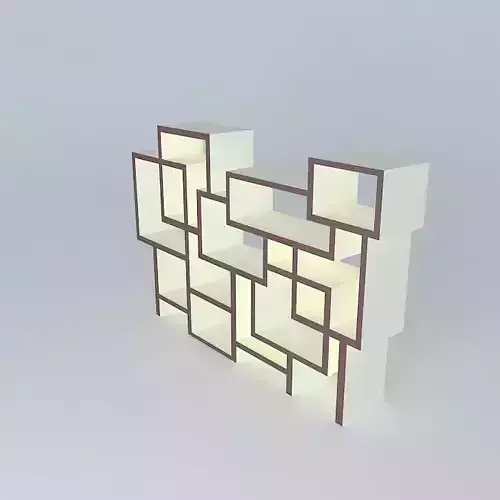 Shelfs bookcase made of cubes