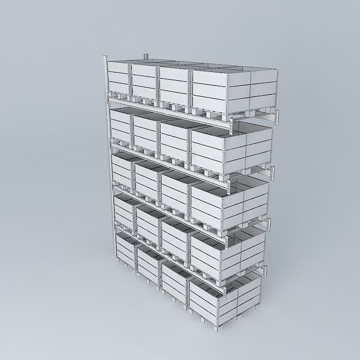 racking construction Free 3D model_2