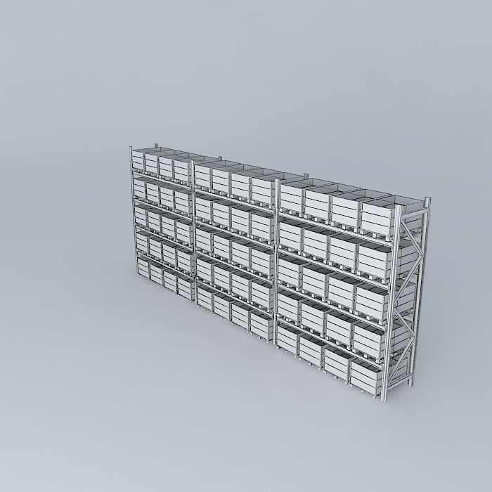 racking three parts Free 3D model_4