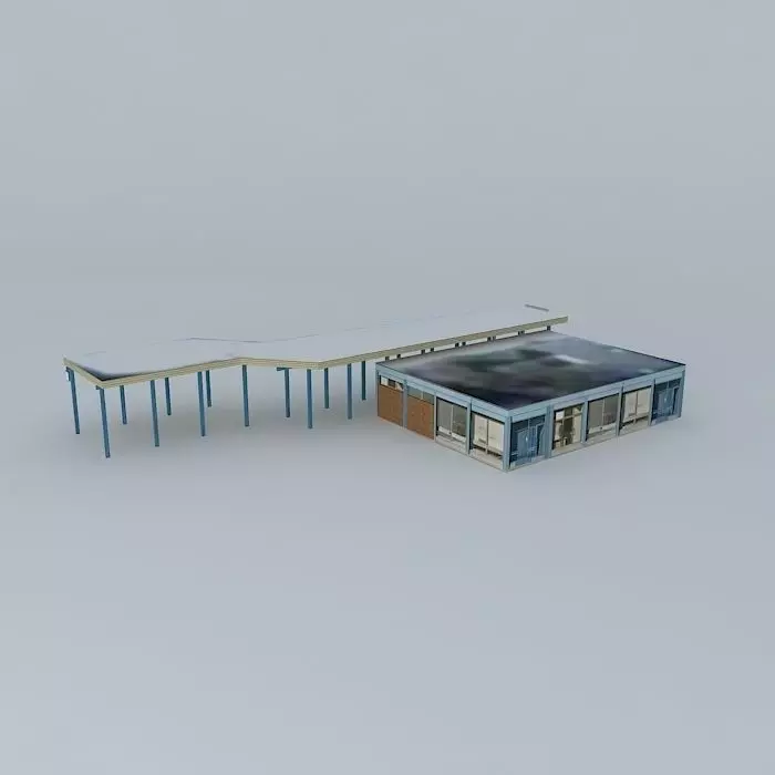Bus station Sisak Free 3D model
