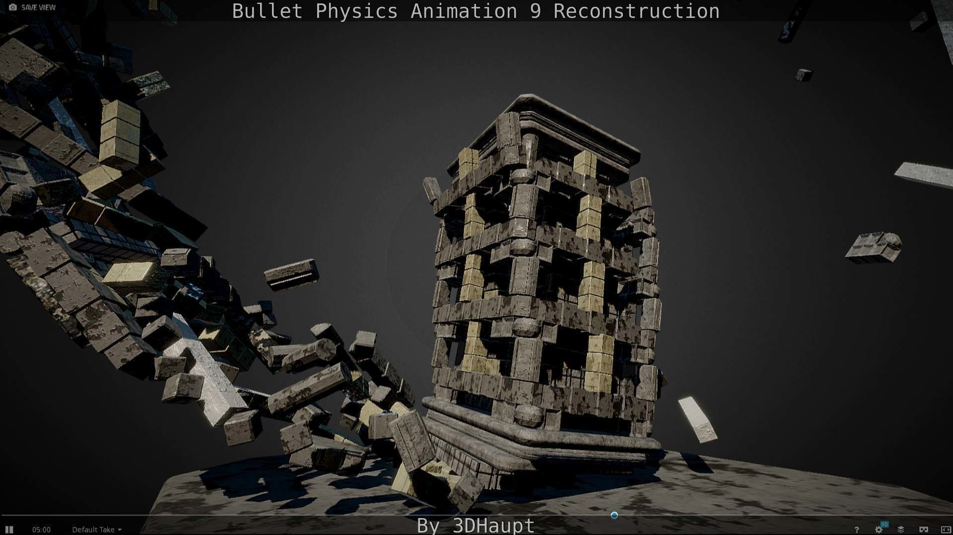 Bullet Physics Animation Reconstruction Free low-poly 3D model_95