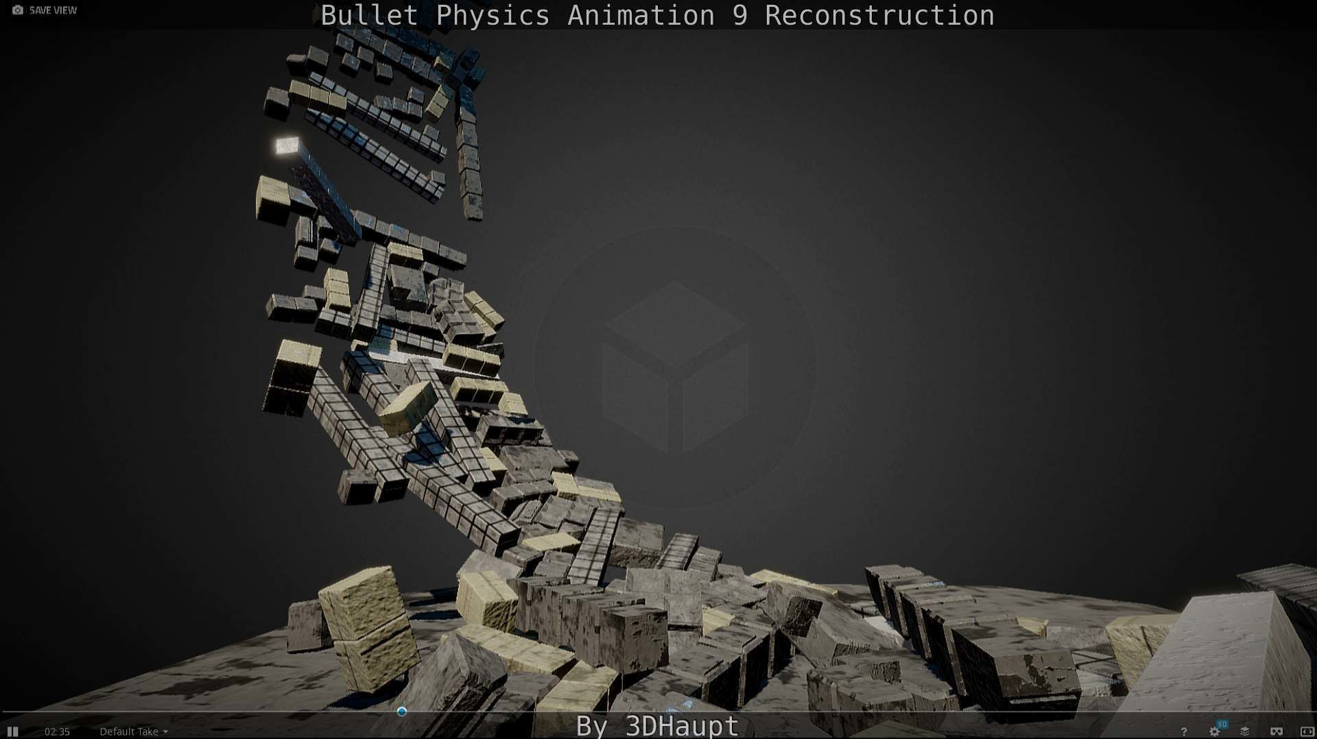 Bullet Physics Animation Reconstruction Free low-poly 3D model_42