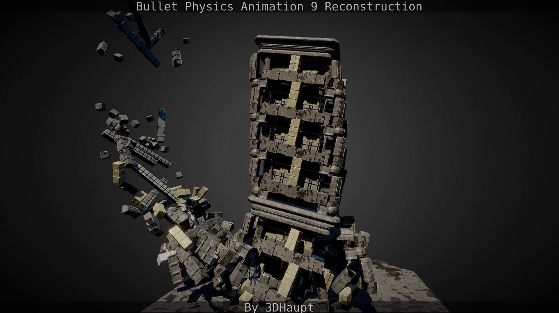 Bullet Physics Animation Reconstruction Free low-poly 3D model_108