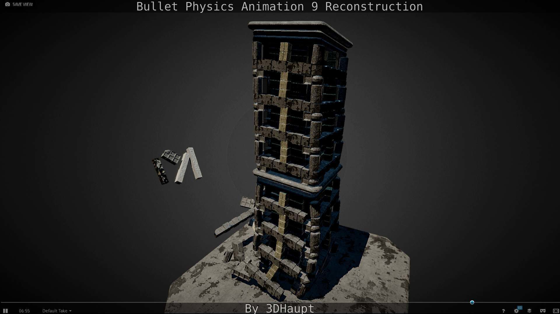 Bullet Physics Animation Reconstruction Free low-poly 3D model_126