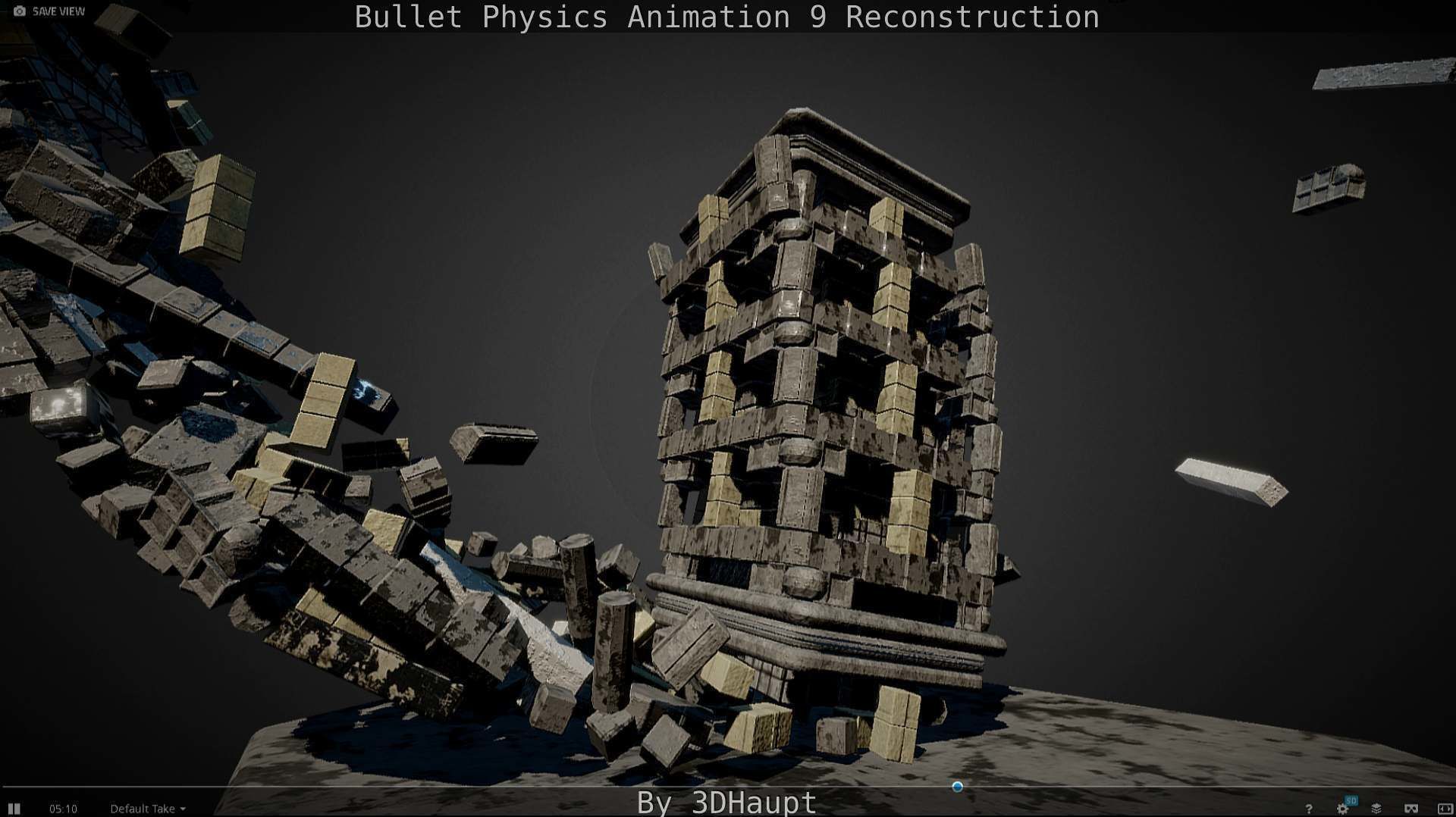 Bullet Physics Animation Reconstruction Free low-poly 3D model_97