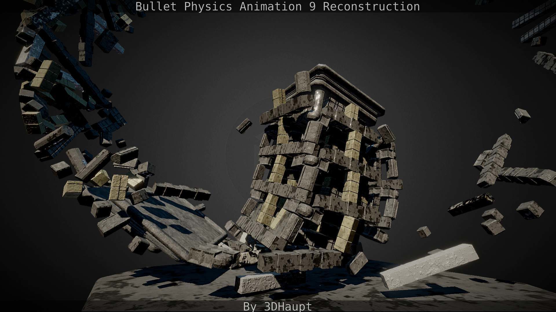 Bullet Physics Animation Reconstruction Free low-poly 3D model_89